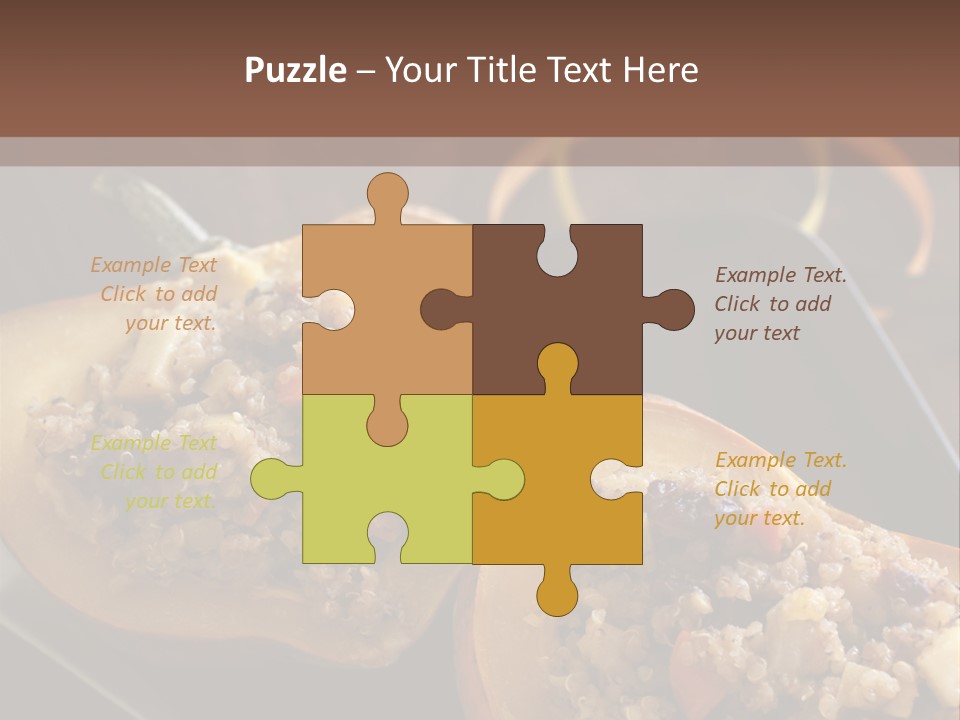 Quinoa Squash Stuffed PowerPoint Template