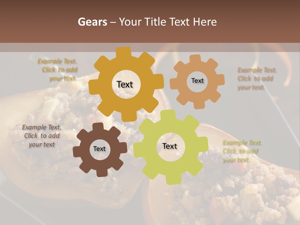 Quinoa Squash Stuffed PowerPoint Template