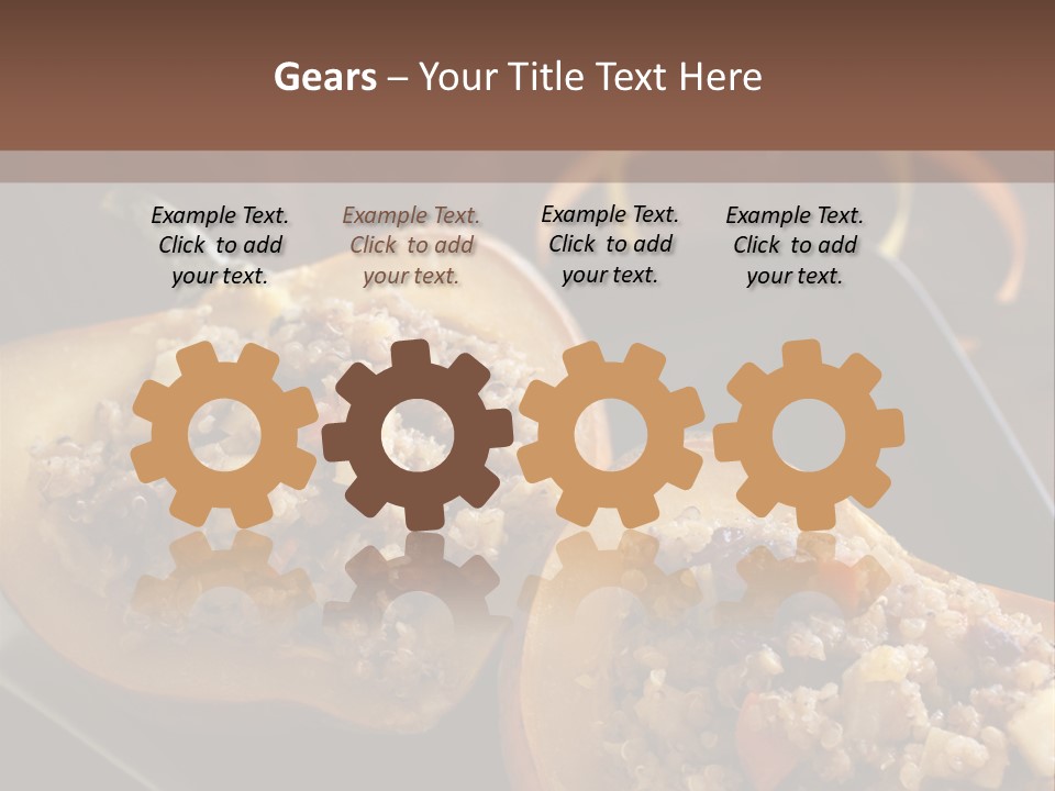 Quinoa Squash Stuffed PowerPoint Template