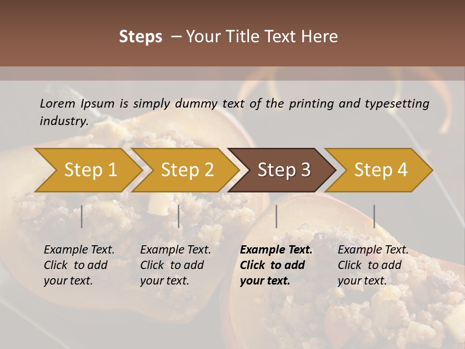 Quinoa Squash Stuffed PowerPoint Template