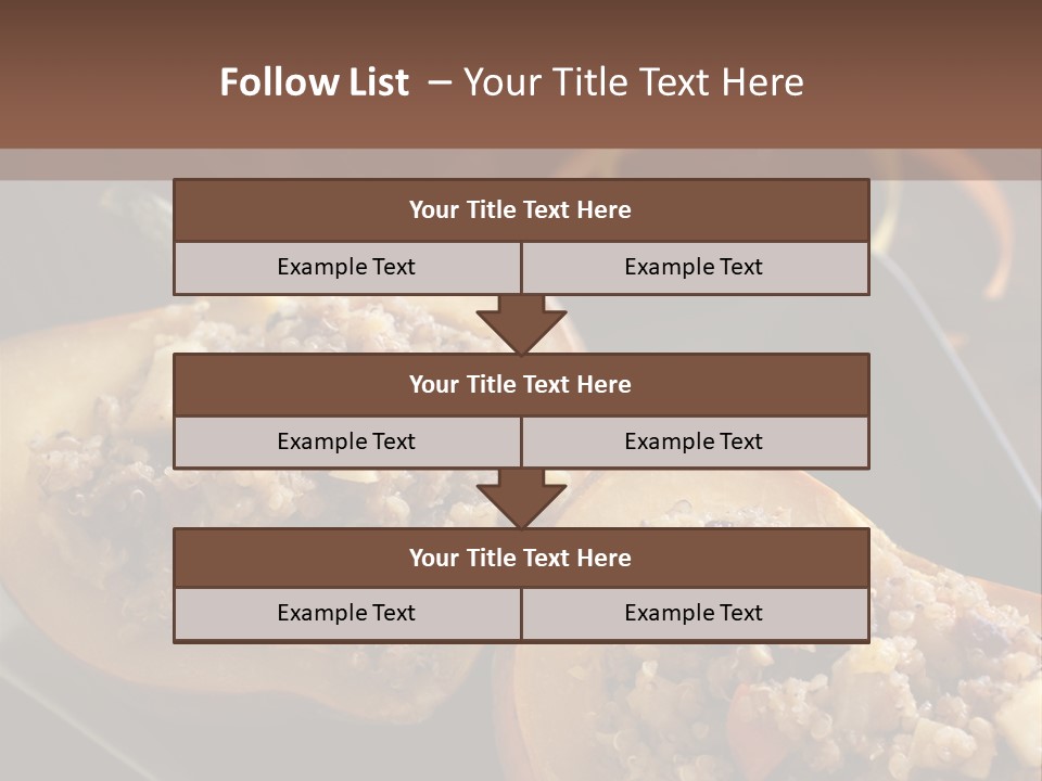 Quinoa Squash Stuffed PowerPoint Template