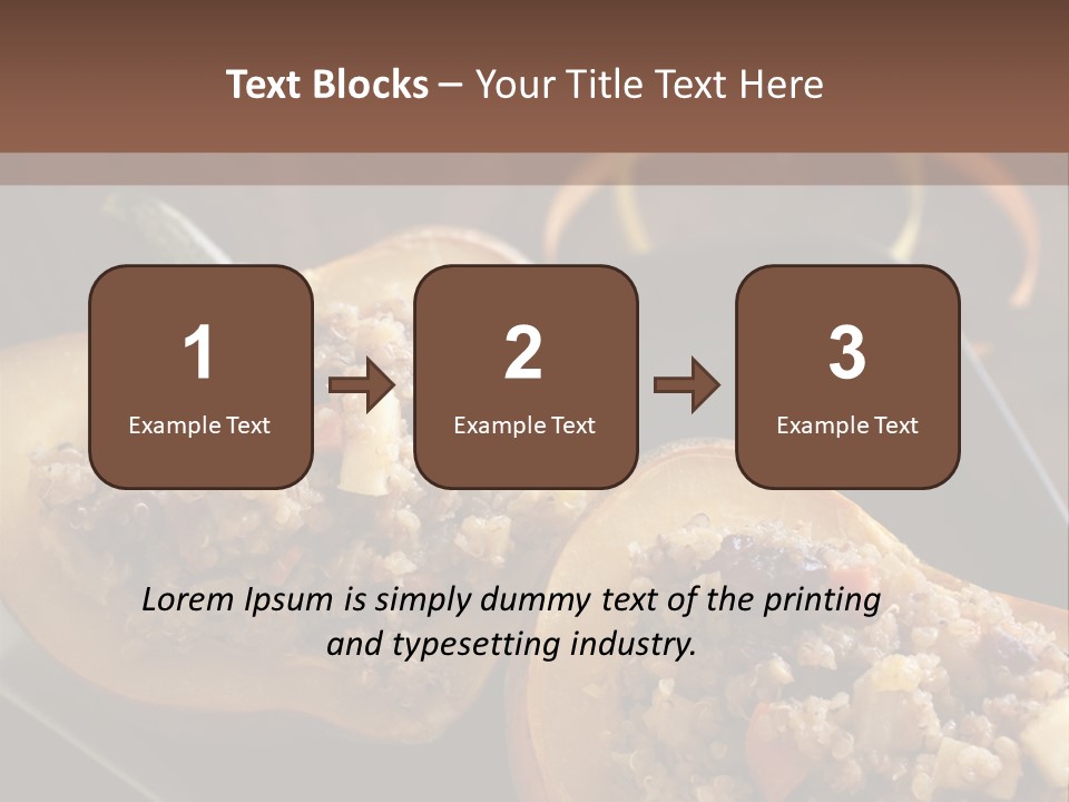 Quinoa Squash Stuffed PowerPoint Template