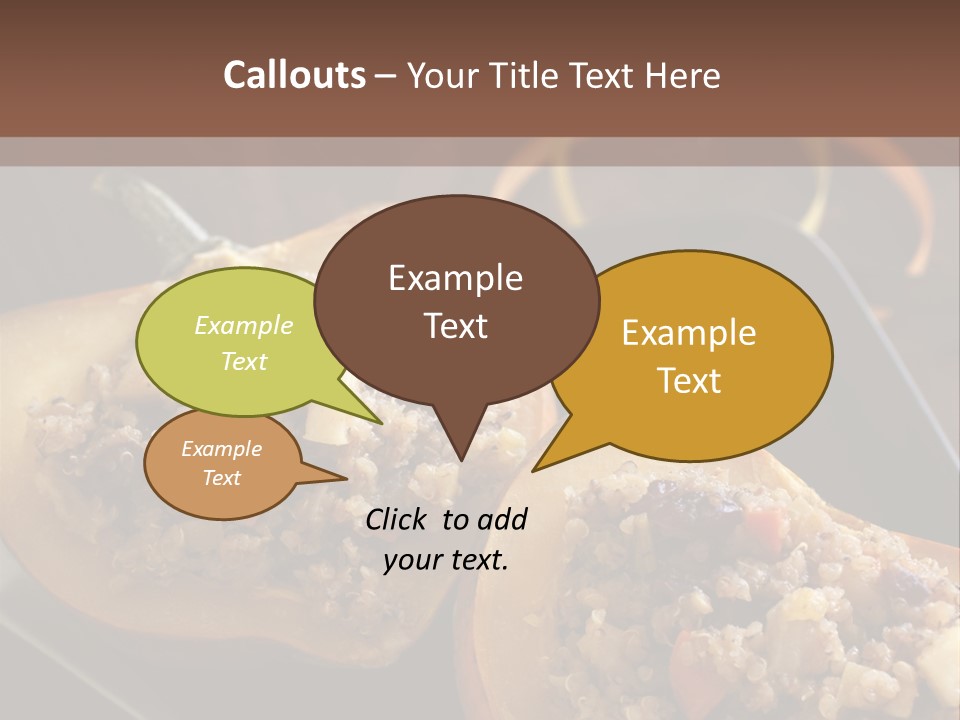 Quinoa Squash Stuffed PowerPoint Template
