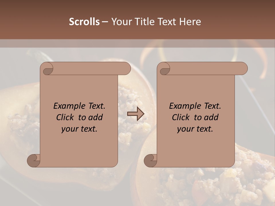 Quinoa Squash Stuffed PowerPoint Template