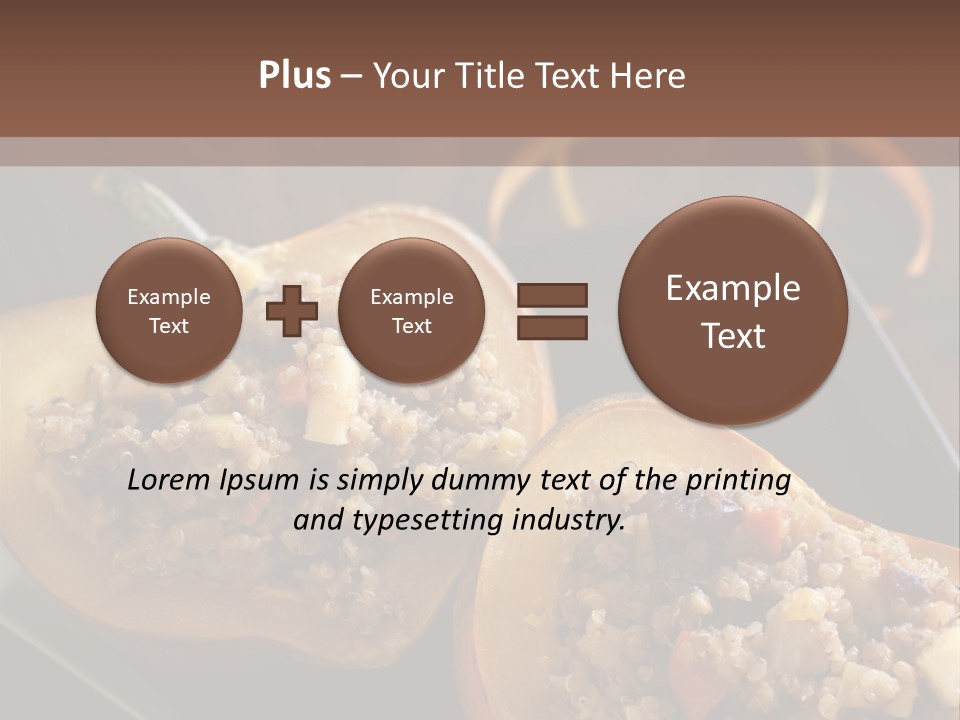 Quinoa Squash Stuffed PowerPoint Template