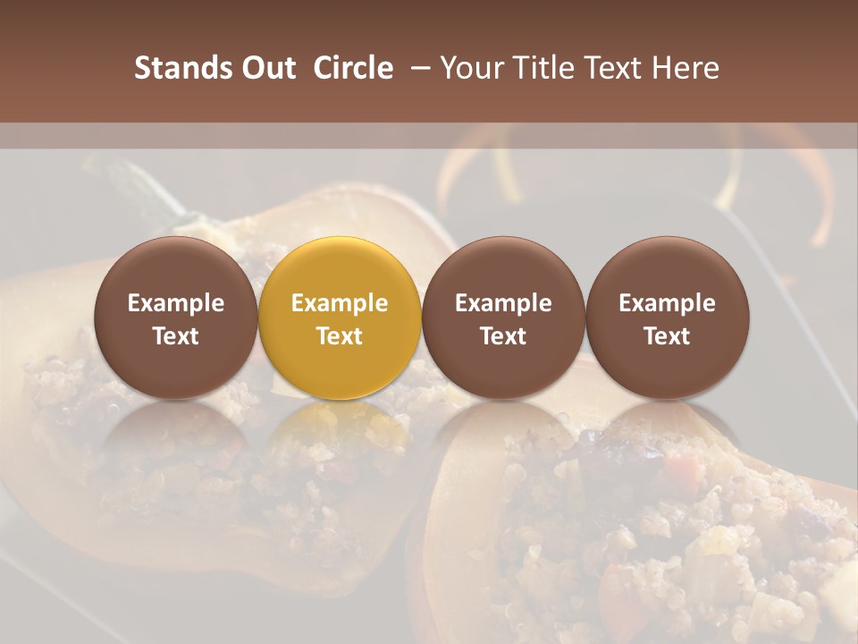Quinoa Squash Stuffed PowerPoint Template