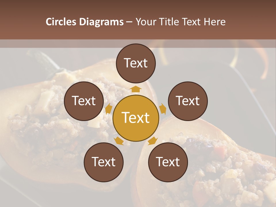 Quinoa Squash Stuffed PowerPoint Template