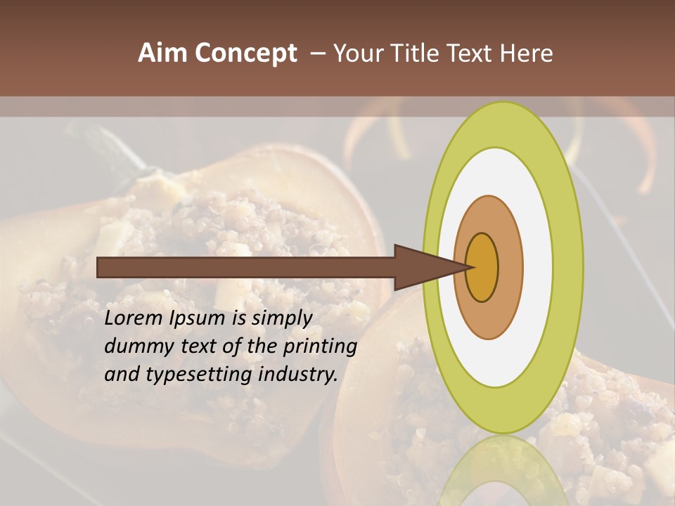 Quinoa Squash Stuffed PowerPoint Template