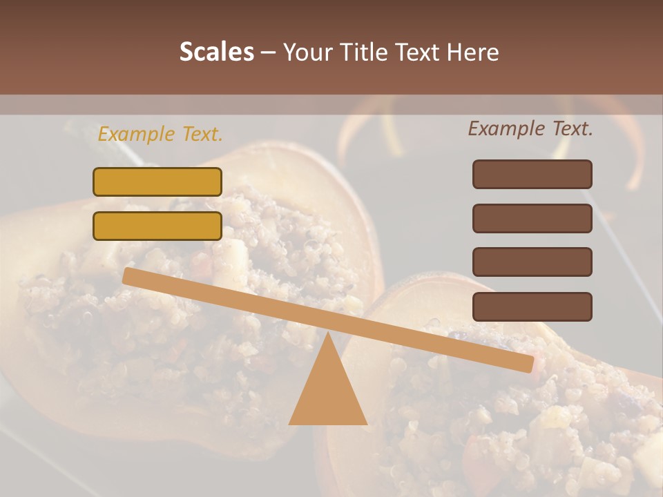 Quinoa Squash Stuffed PowerPoint Template