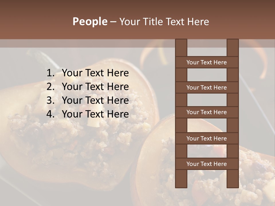 Quinoa Squash Stuffed PowerPoint Template