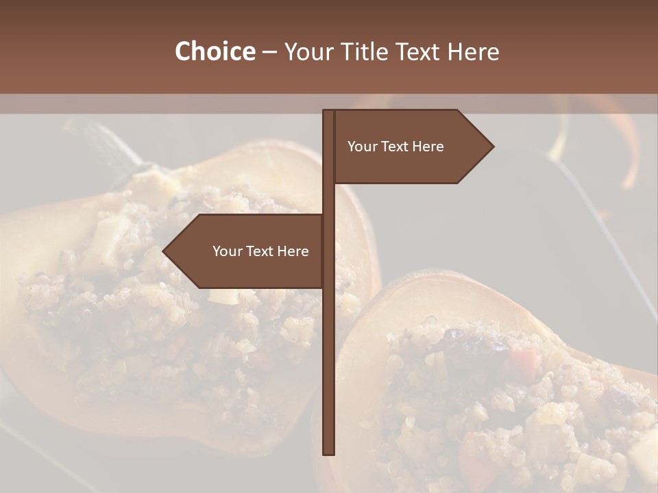 Quinoa Squash Stuffed PowerPoint Template