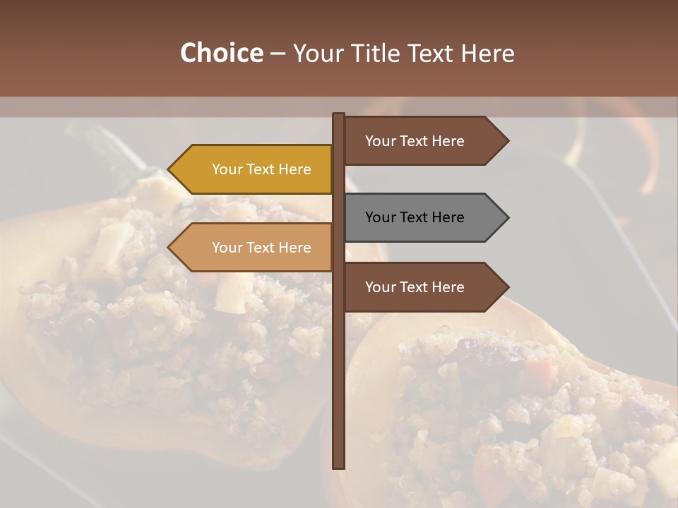 Quinoa Squash Stuffed PowerPoint Template