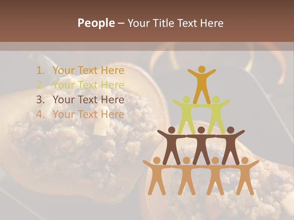 Quinoa Squash Stuffed PowerPoint Template