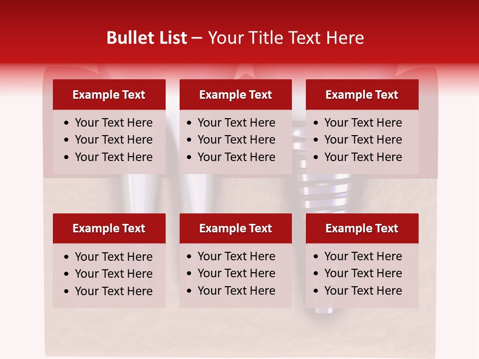 Bone Embed Background PowerPoint Template