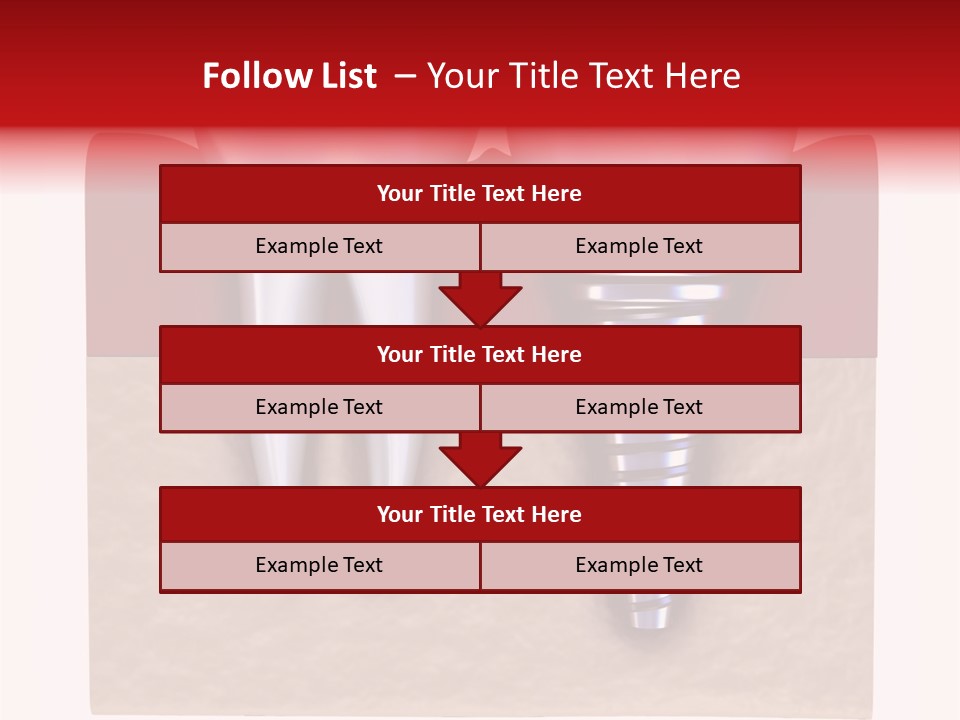 Bone Embed Background PowerPoint Template
