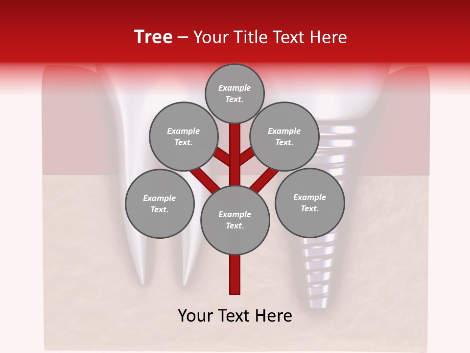 Bone Embed Background PowerPoint Template