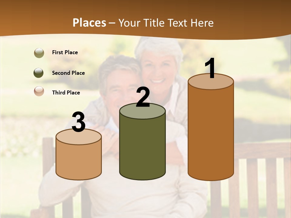 Woman Sitting Retired PowerPoint Template