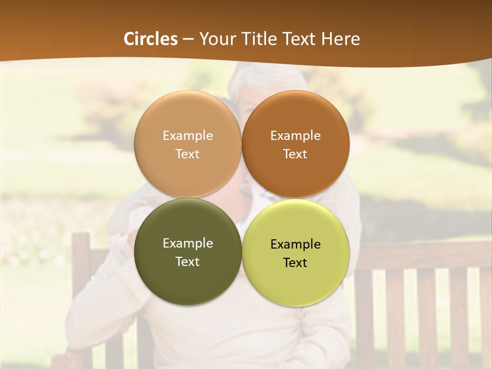 Woman Sitting Retired PowerPoint Template