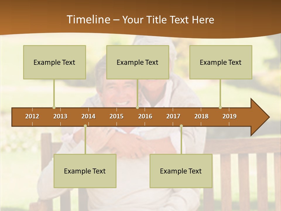 Woman Sitting Retired PowerPoint Template