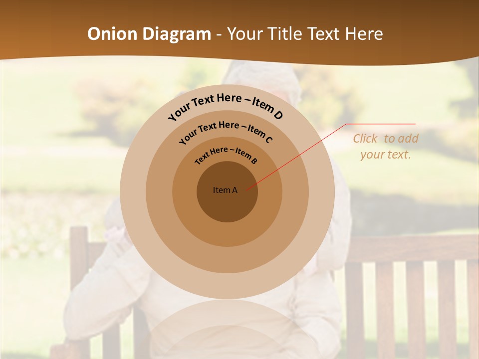 Woman Sitting Retired PowerPoint Template