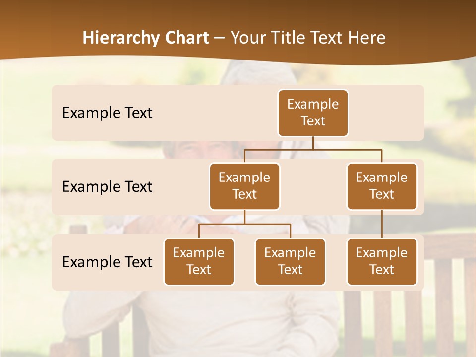 Woman Sitting Retired PowerPoint Template