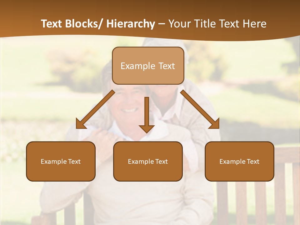 Woman Sitting Retired PowerPoint Template