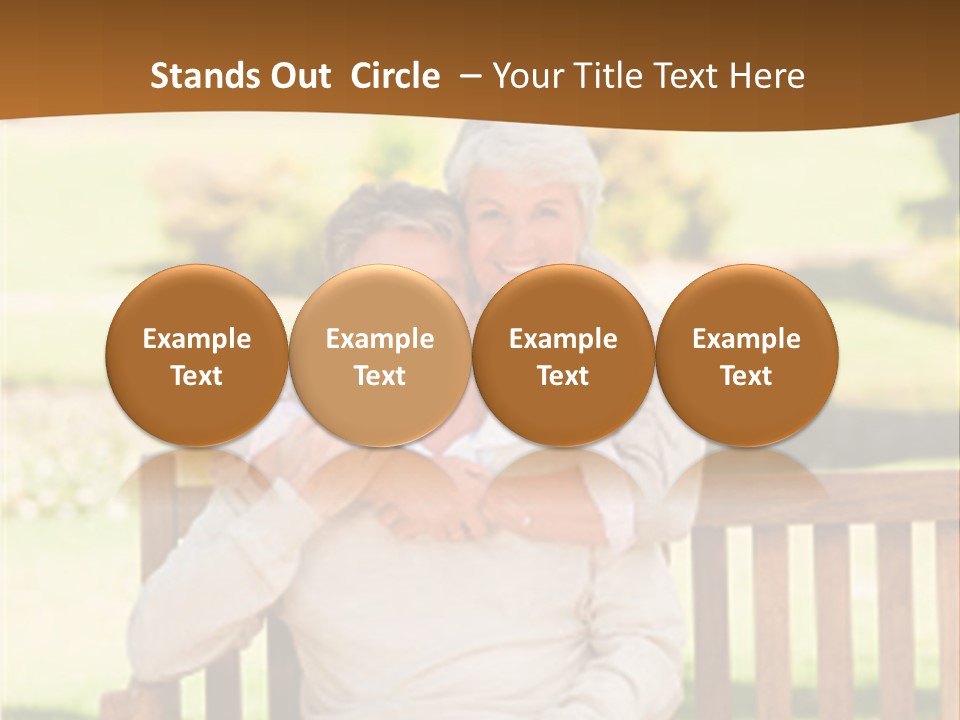 Woman Sitting Retired PowerPoint Template