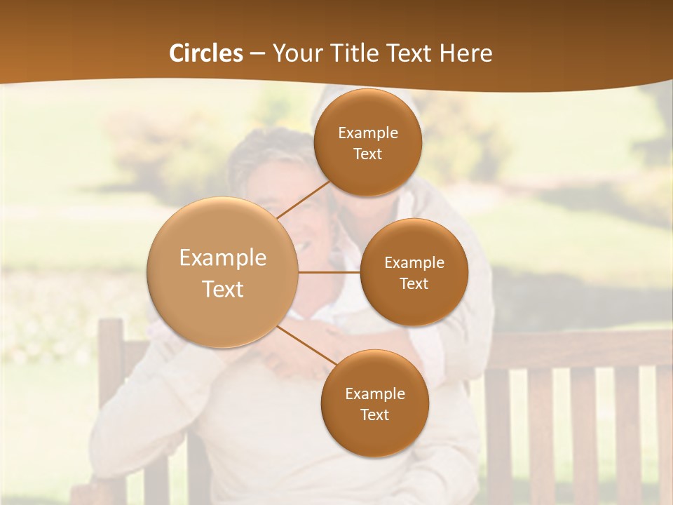 Woman Sitting Retired PowerPoint Template