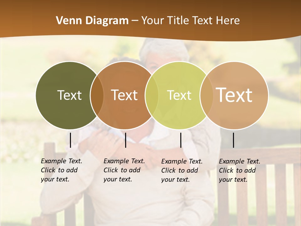 Woman Sitting Retired PowerPoint Template