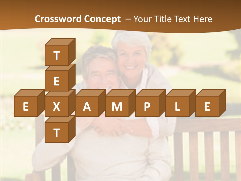 Woman Sitting Retired PowerPoint Template