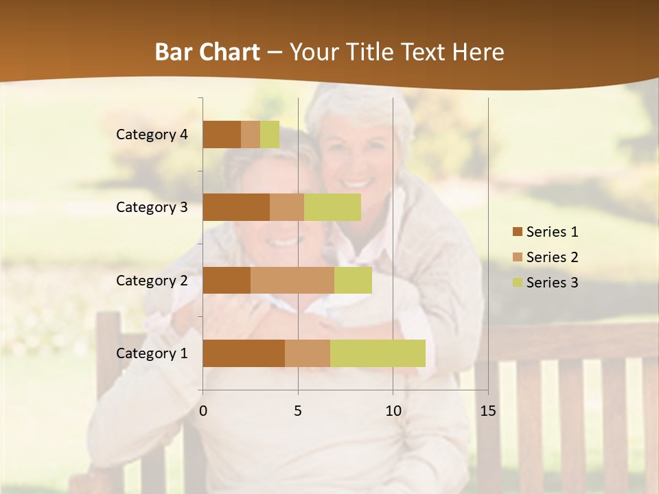 Woman Sitting Retired PowerPoint Template