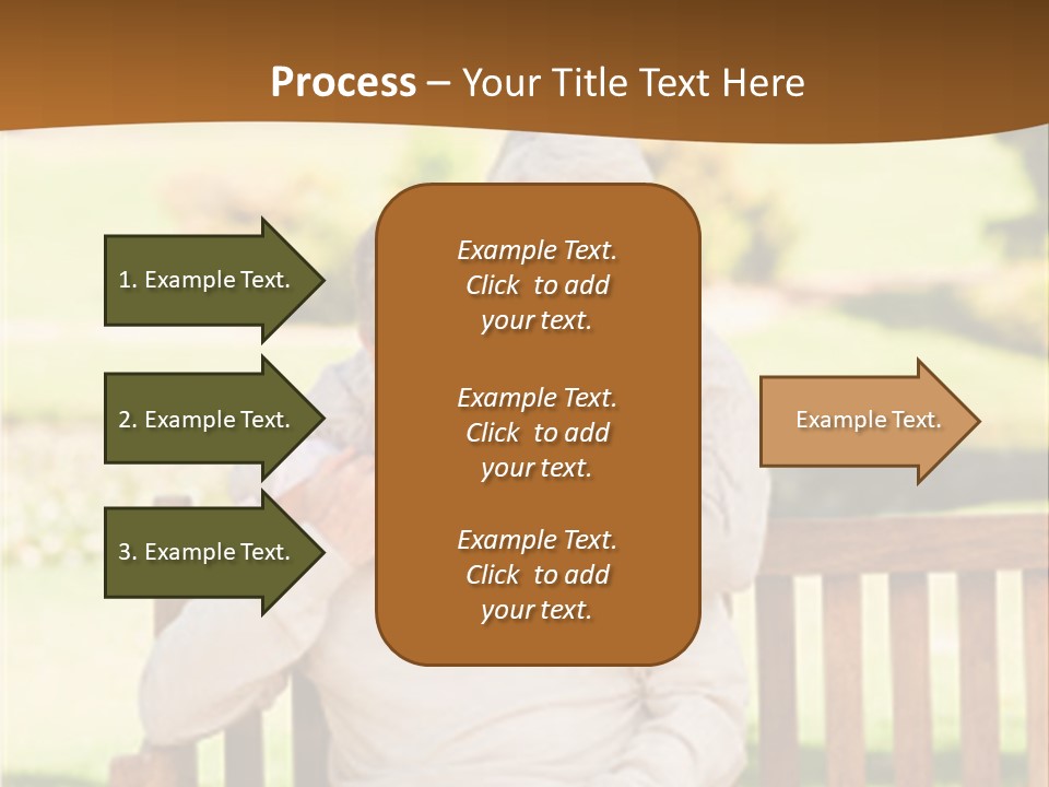 Woman Sitting Retired PowerPoint Template