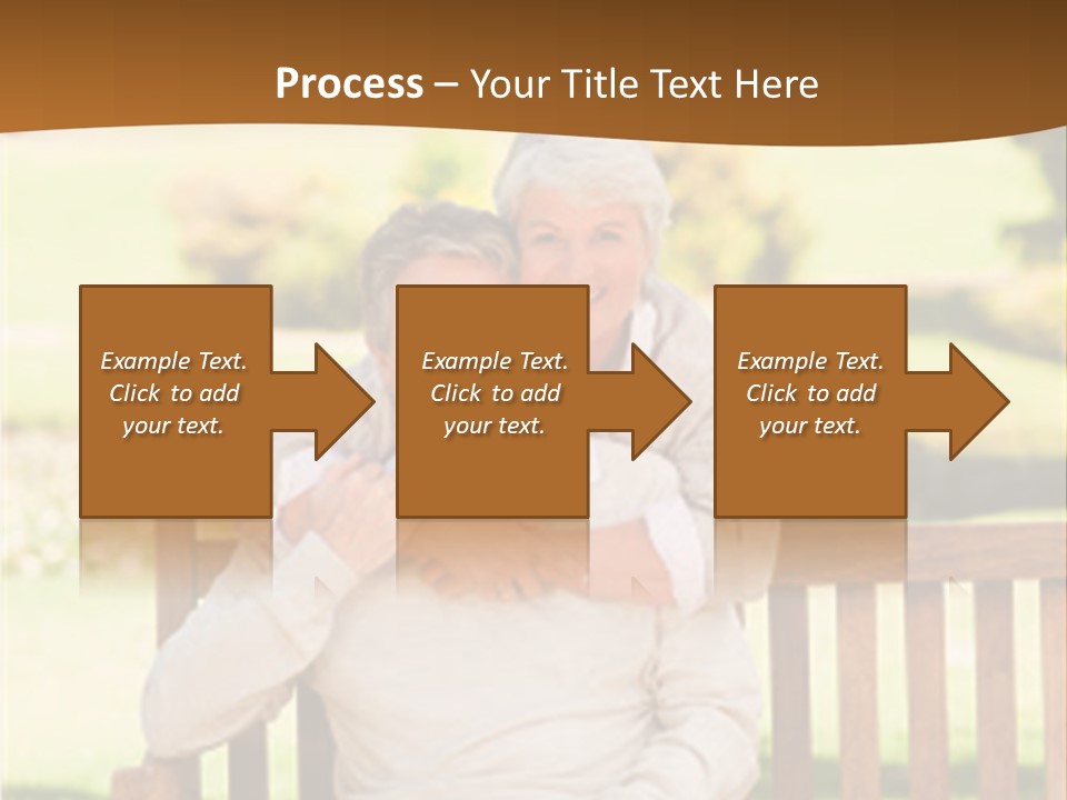 Woman Sitting Retired PowerPoint Template