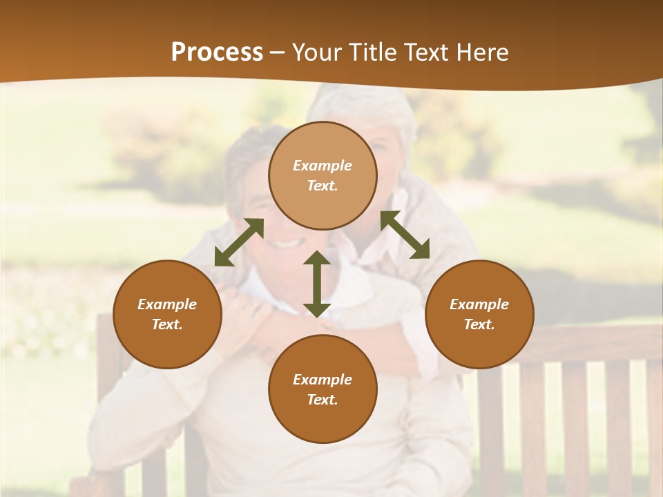 Woman Sitting Retired PowerPoint Template