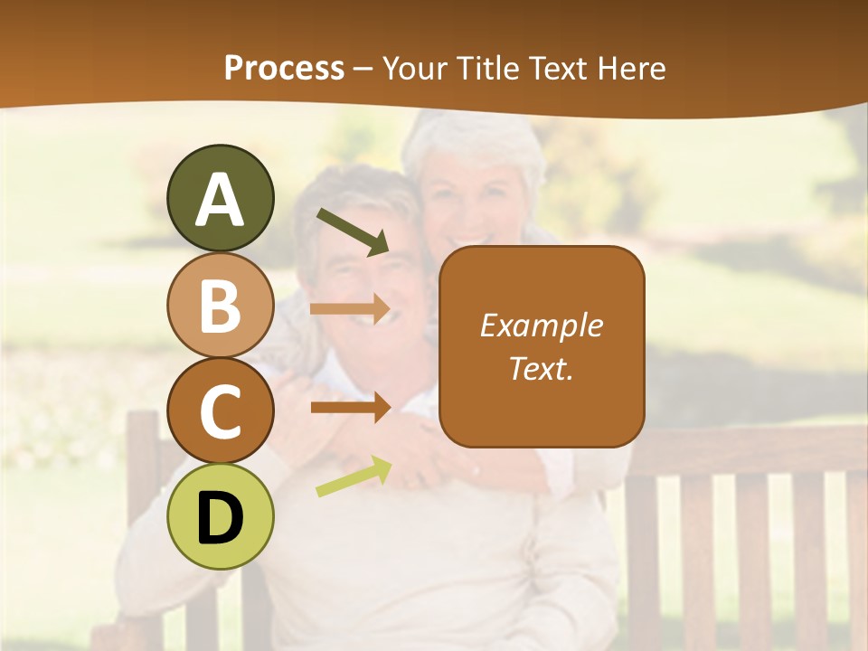 Woman Sitting Retired PowerPoint Template