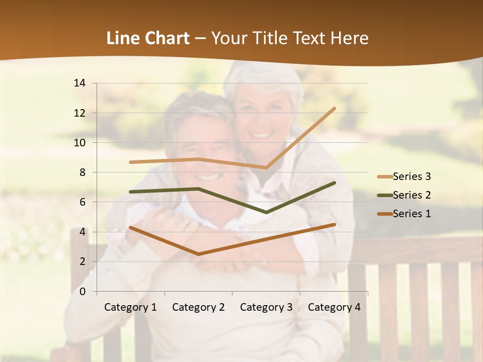 Woman Sitting Retired PowerPoint Template