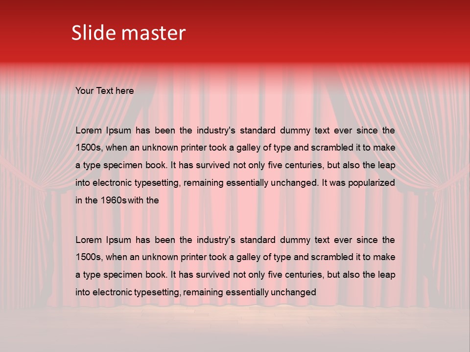 Decoration Comedy Actor PowerPoint Template