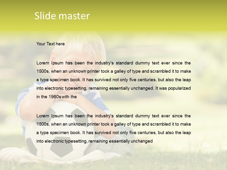 Leisure Blond Summer PowerPoint Template