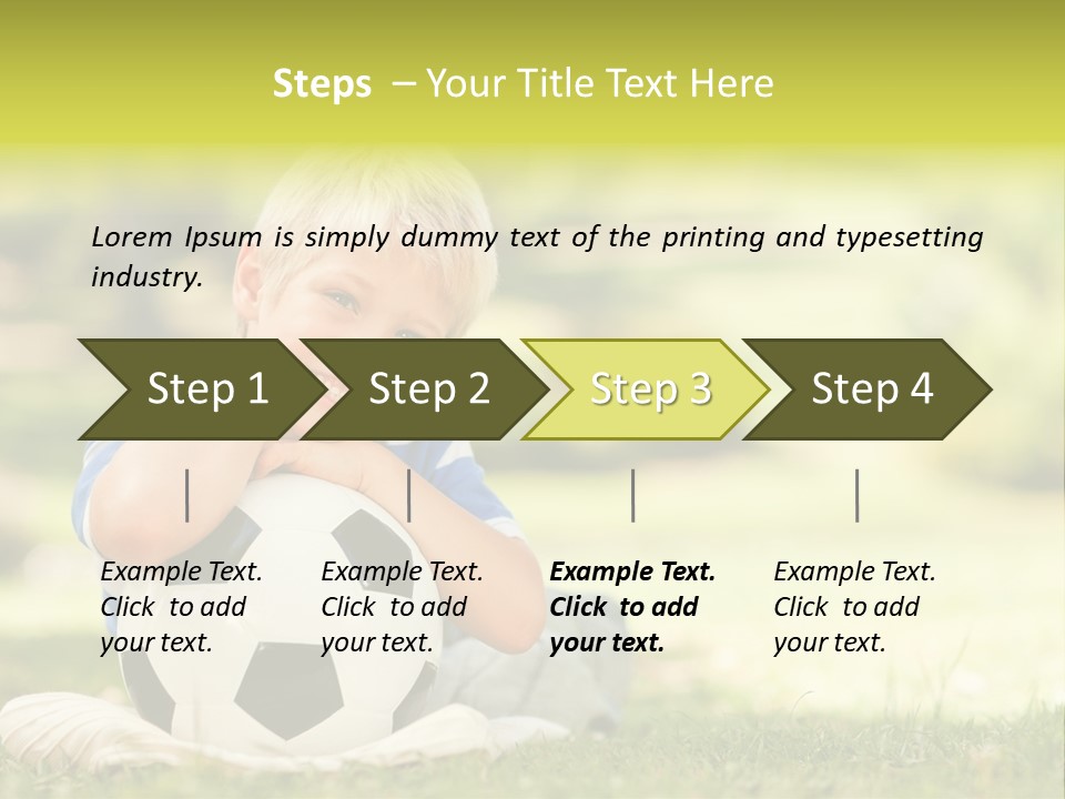 Leisure Blond Summer PowerPoint Template