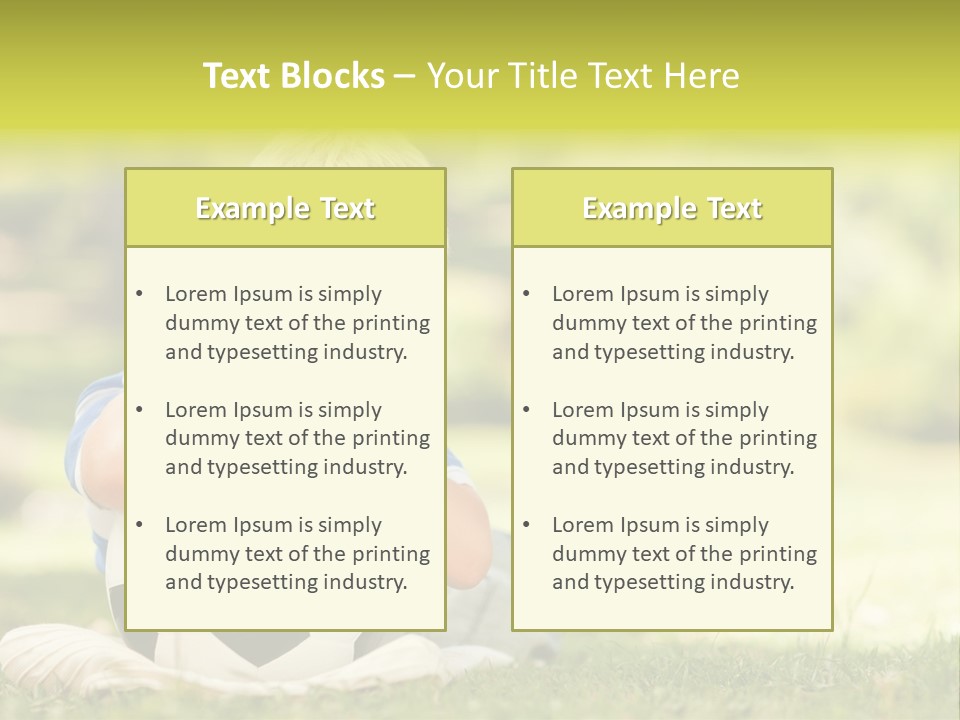 Leisure Blond Summer PowerPoint Template