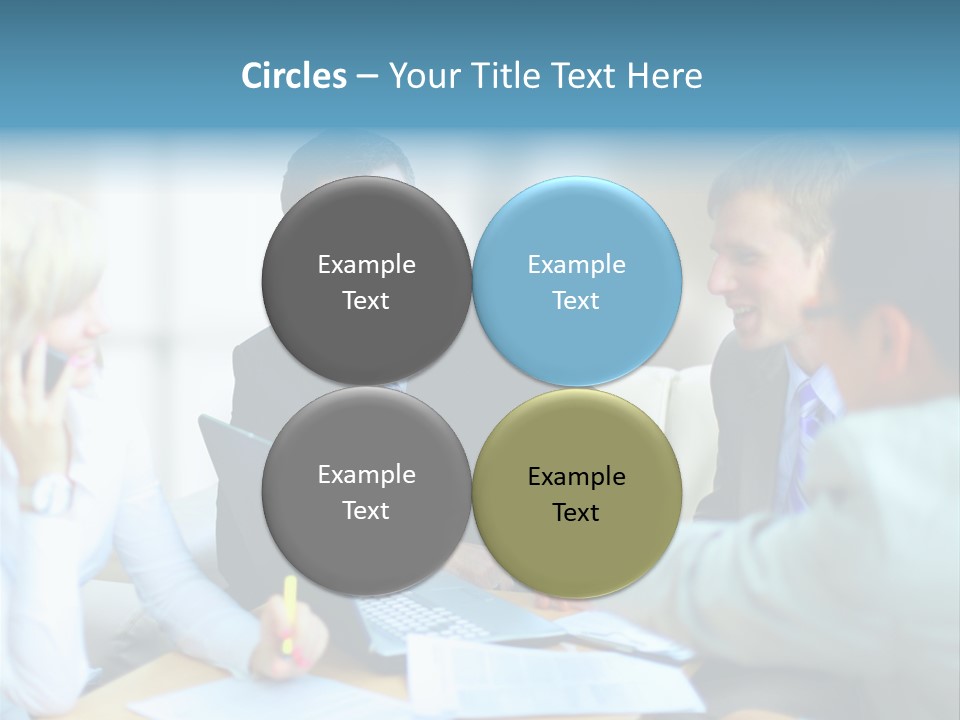 Unite Gesture Men PowerPoint Template