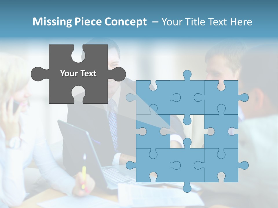 Unite Gesture Men PowerPoint Template