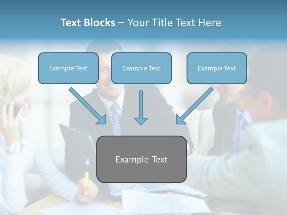 Unite Gesture Men PowerPoint Template