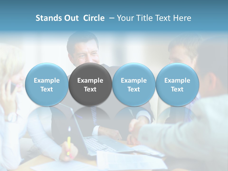 Unite Gesture Men PowerPoint Template