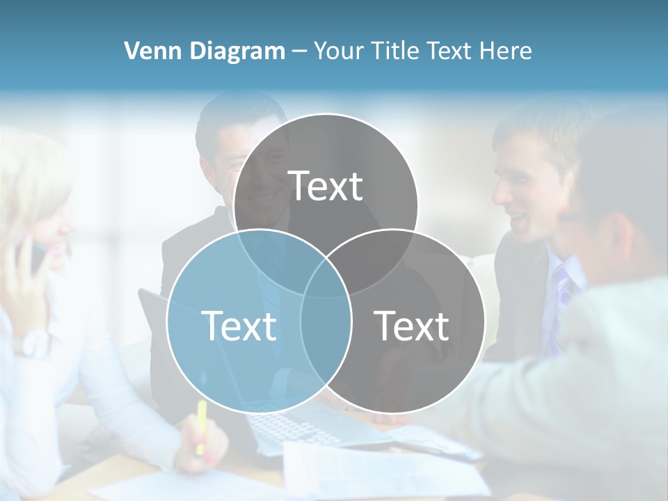 Unite Gesture Men PowerPoint Template