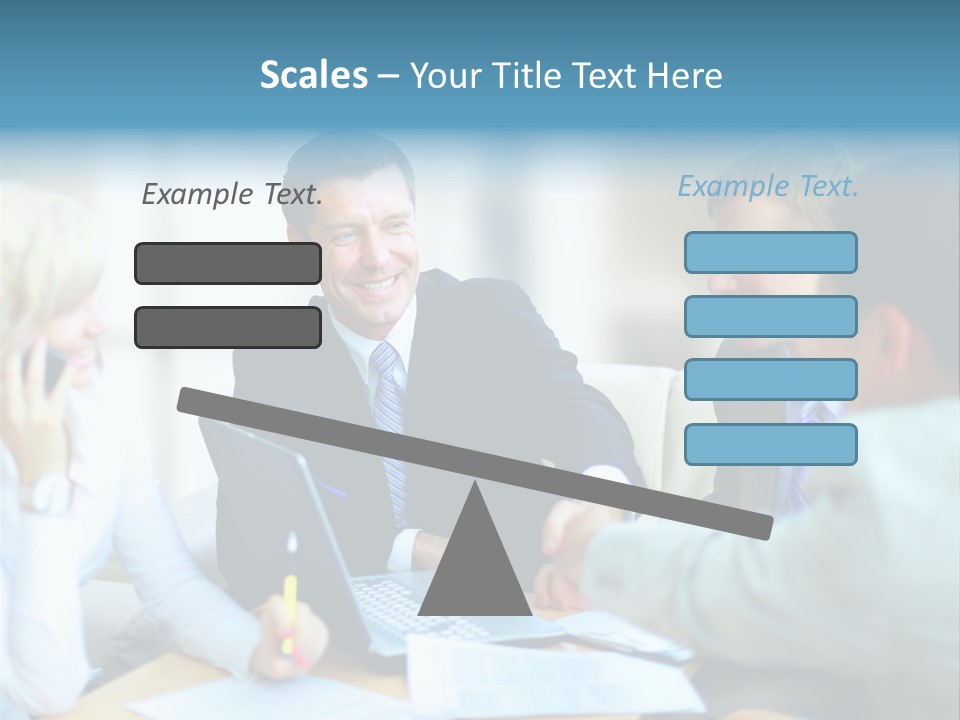 Unite Gesture Men PowerPoint Template