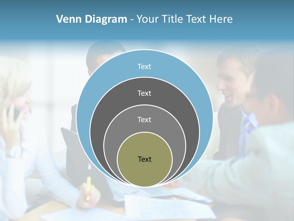 Unite Gesture Men PowerPoint Template