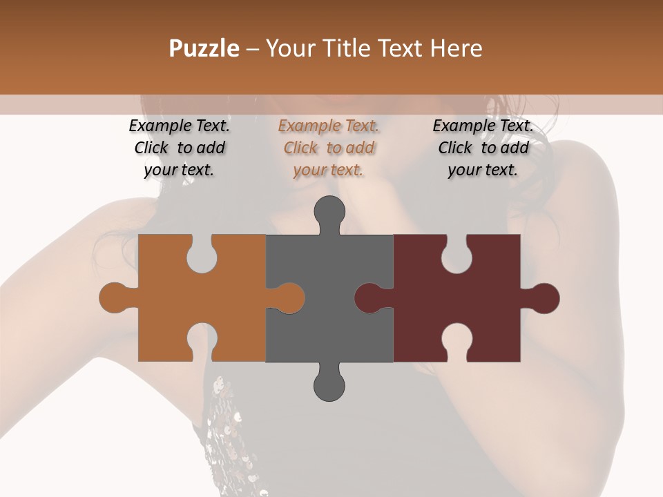 Young Woman Beautiful PowerPoint Template