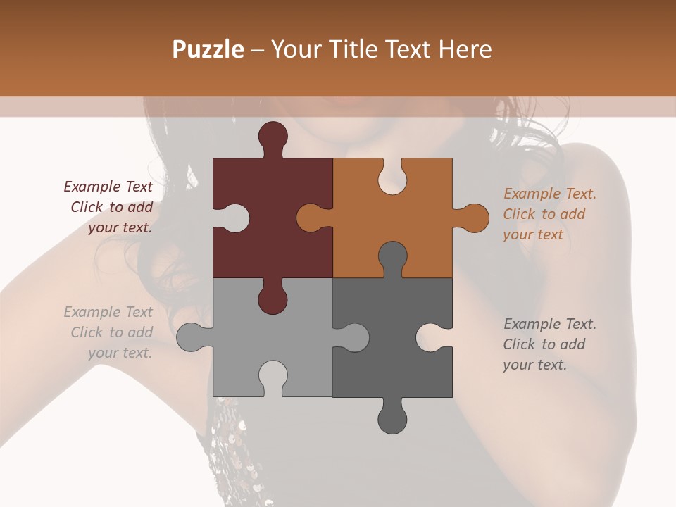 Young Woman Beautiful PowerPoint Template