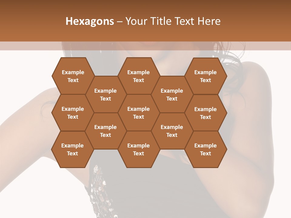 Young Woman Beautiful PowerPoint Template